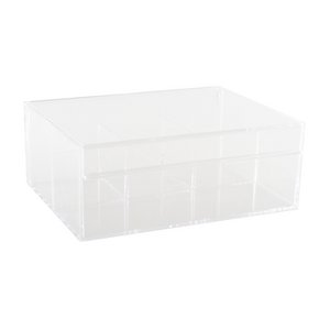 Tea box 4 compartments 21.6x16.8x8.5cm