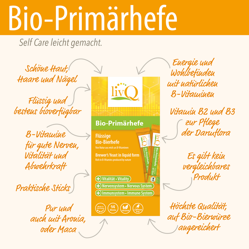 livQ Bio-Primær gær, gær, B-vitaminer