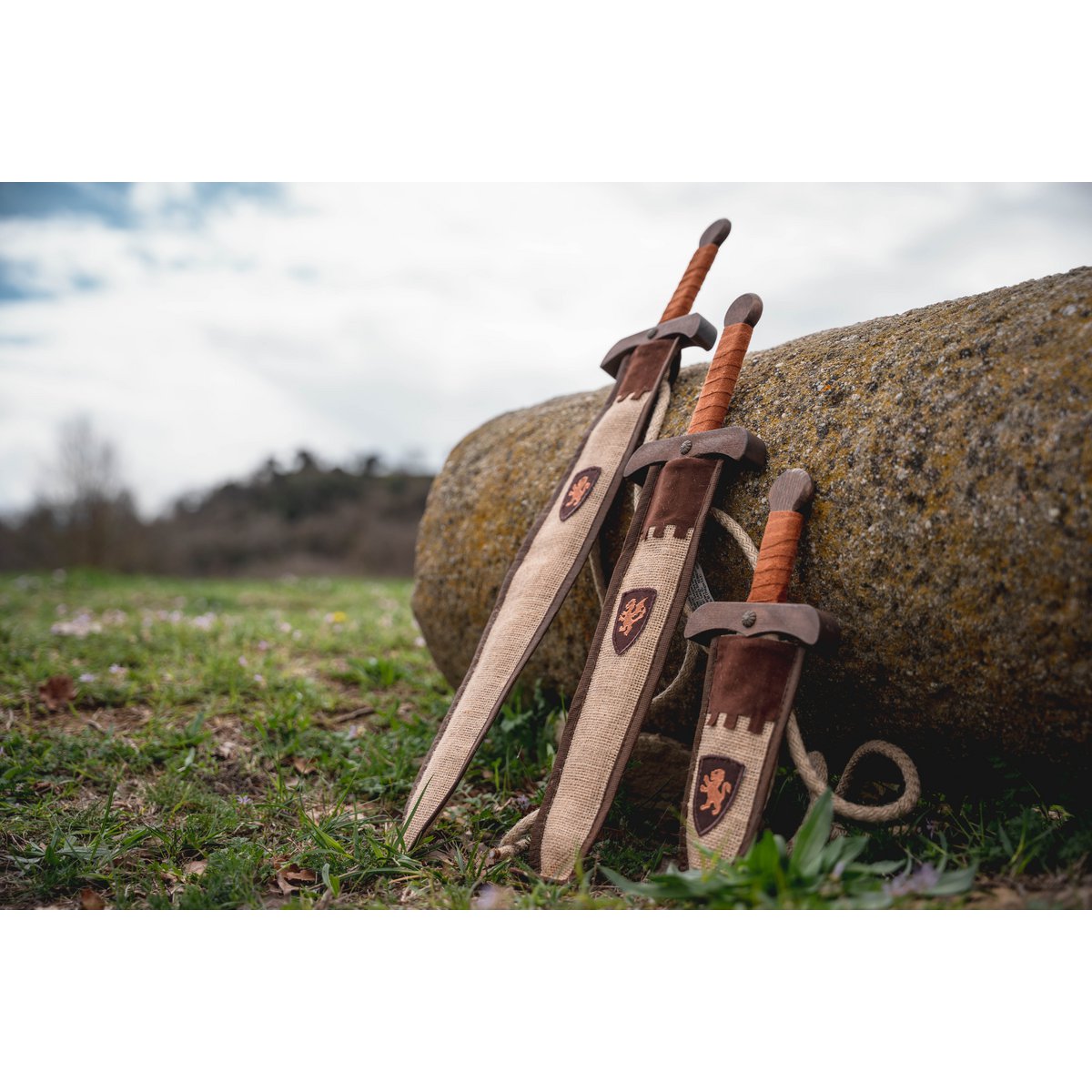 SWORD KAMELOT NATUR L + POUCH "BROWN" - ST411F