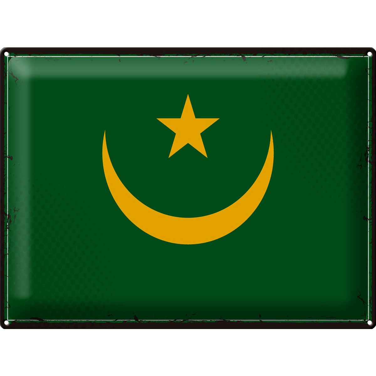 Tin Sign Flag Mauritania 40x30cm Retro Flag