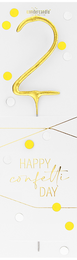 Confetti gold Sortiment 144 Wondercandle® classic