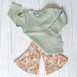 Pantalon Évasé Fleur Joyeuse