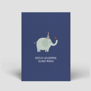 Postkarte - Elefant zur Geburt - Nr. 90