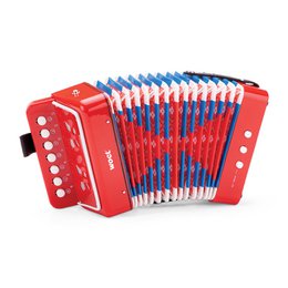 Accordeon - Rood met Muziekboek