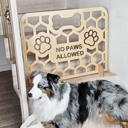 Fritstående træhundport, ikke-rille indendørs kæledyrsbarriere til døråbninger, gange og trapper