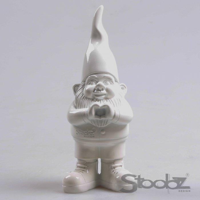 STOOBZ DESIGN – GNOME HERZ 8x10x20 cm WEISS
