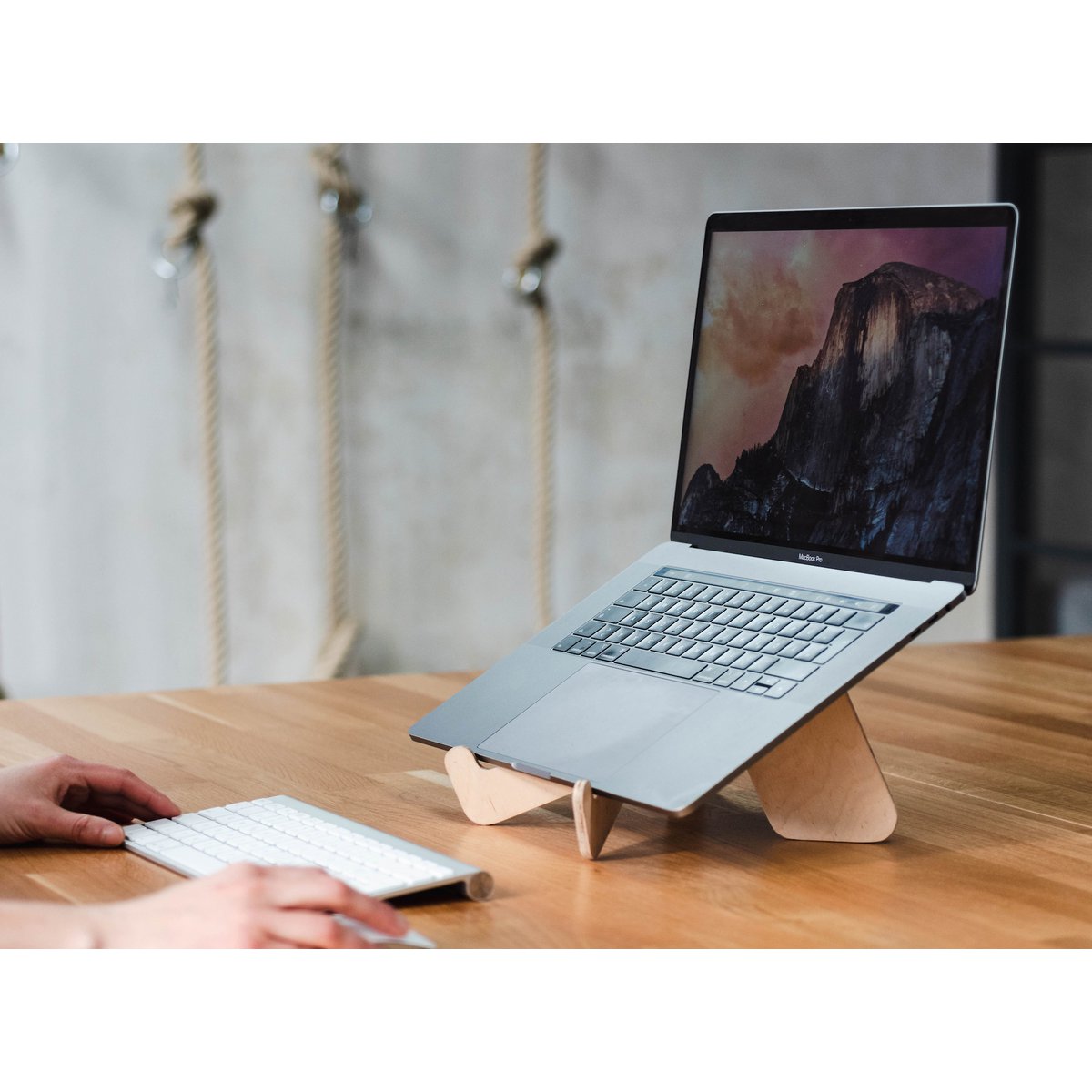 Laptop Stand — Portable and wooden