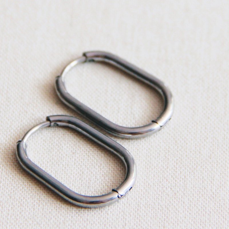 EA564: Acero inoxidable criollo ovalado 21mm "básico" - plata