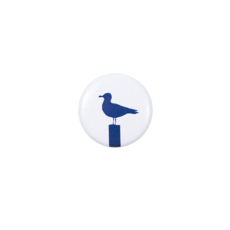 Magnet Seagull (Seagull blu su uno sfondo bianco)