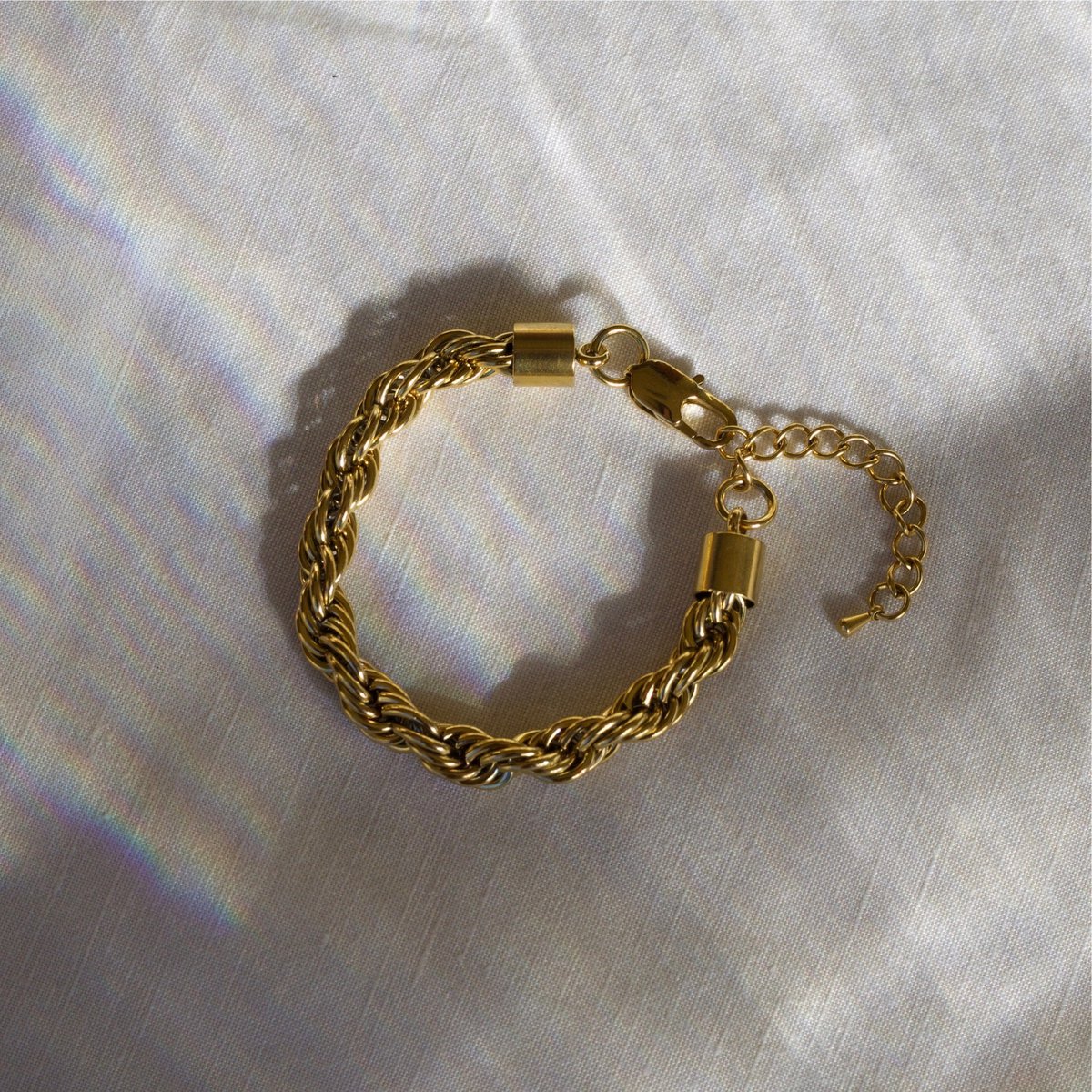 Esmeralda - 8mm Twist Bracelet Gold