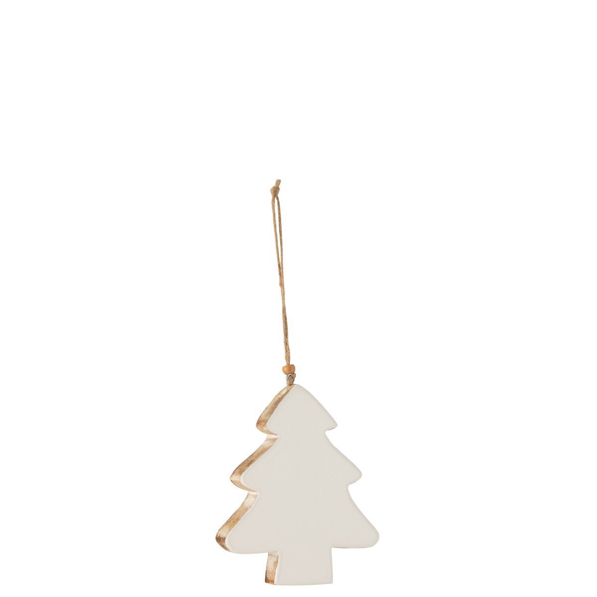 J-Line Kleiderbügel Weihnachtsbaum Mangoholz Weiß Groß