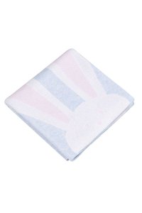 Decke KANINCHEN BEIGE 100 % Baumwolle Hergestellt in Polen