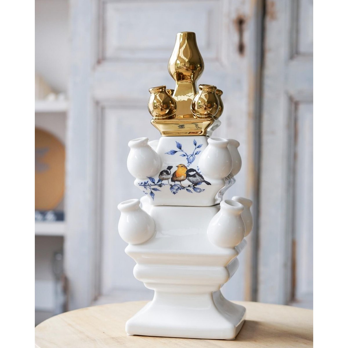 Stapelgekte Goud top
