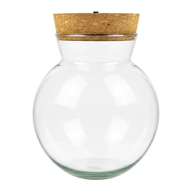 Glass Terrarium with LED Cork W-487D 17 cm