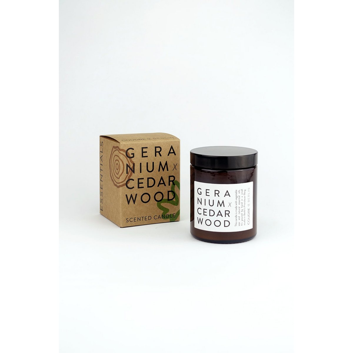 geranium x cedarwood / ESSENTIALS scented candle