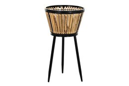 RATAN METAL PLANTERE 30X30X55 NATURLIG LD196055