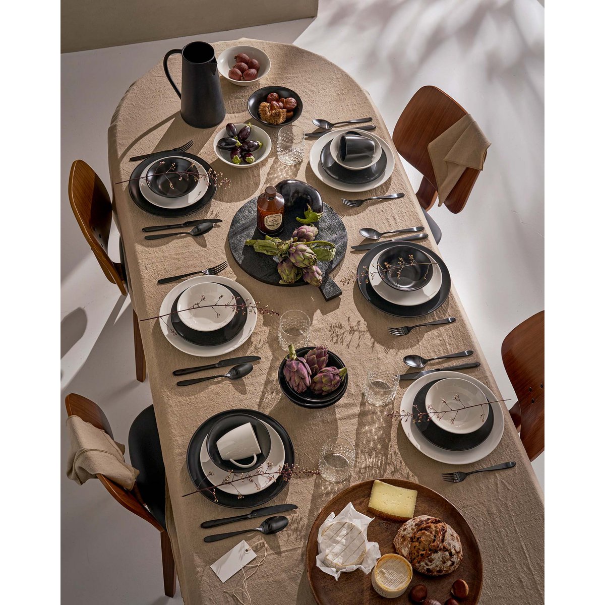 Set/18 Cutlery Matt Black