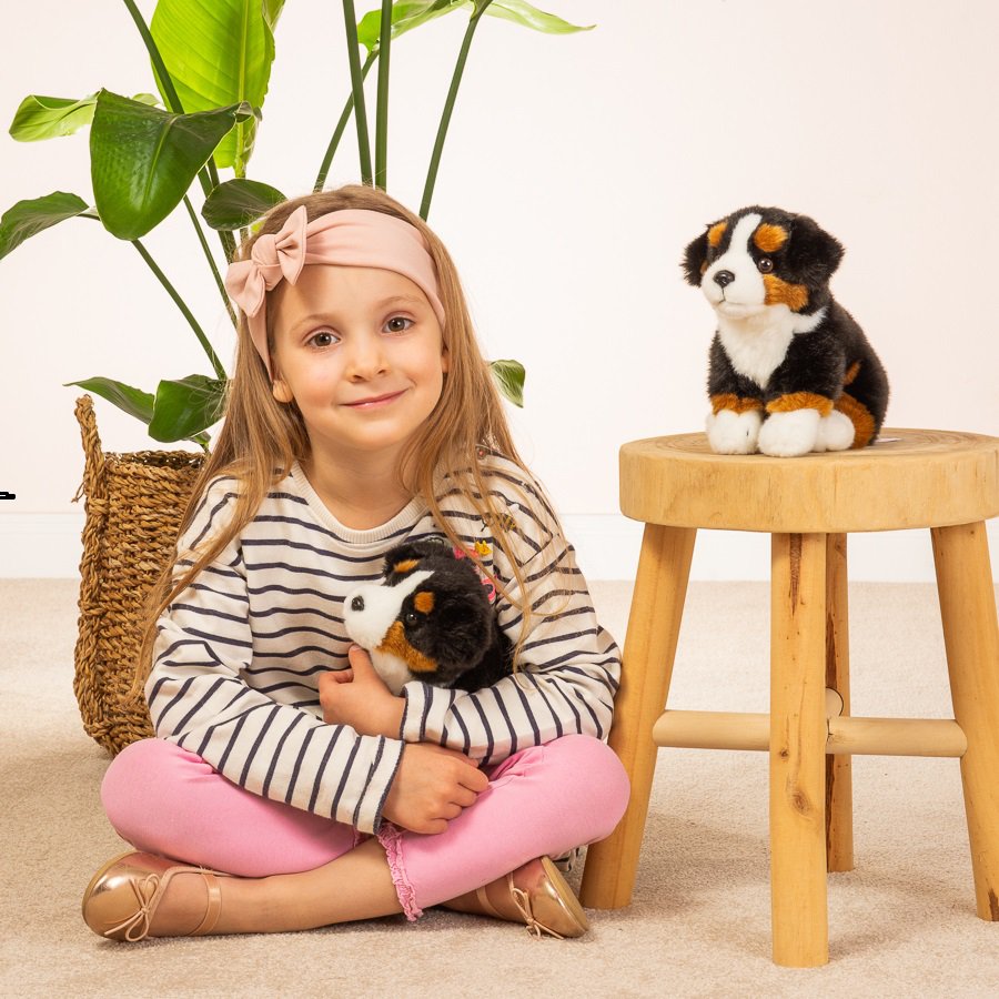 Berner Sennenhund sitzend 21 cm - Plüschtier - Stofftier