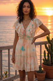 VESTIDO AURA DEGRADADO ROSA