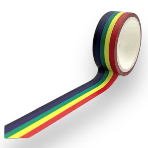 Amtiertes Vergnügen - T072 - Pride -Thema Regenbogenband - 15x5000mm