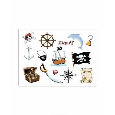 Tijdelijke tattoo: Mini Piraterij