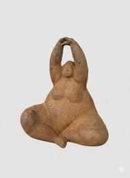 Frau aus Gusseisen in Yoga-Pose, 19x14x23cm, 3kg