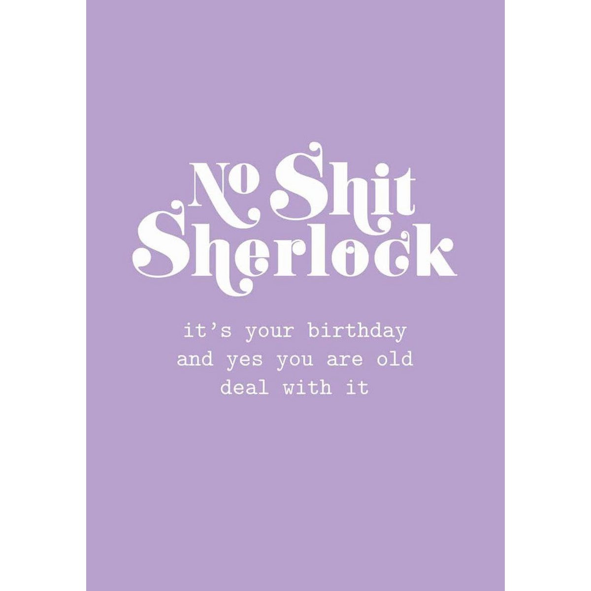 Pas de merde, anniversaire de Sherlock