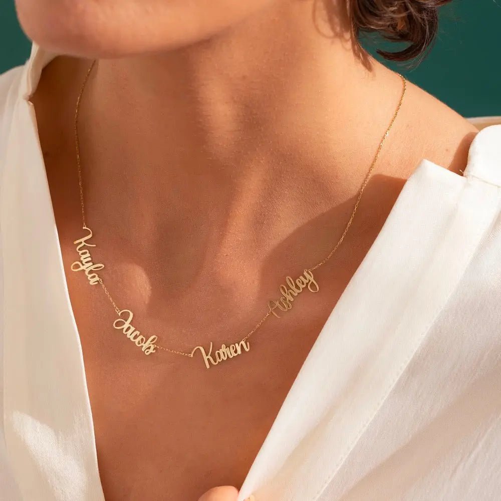 Collana con nomi multipli - collana con nome personalizzato