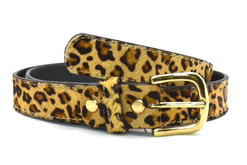 Prendre -it Belt Panter Print 30495 - Gold-Colord Buckle