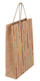 Paper gift bag, ballooons & candles,