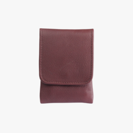  Stylish burgundy red poop bag holder for dog treats and poop bags.