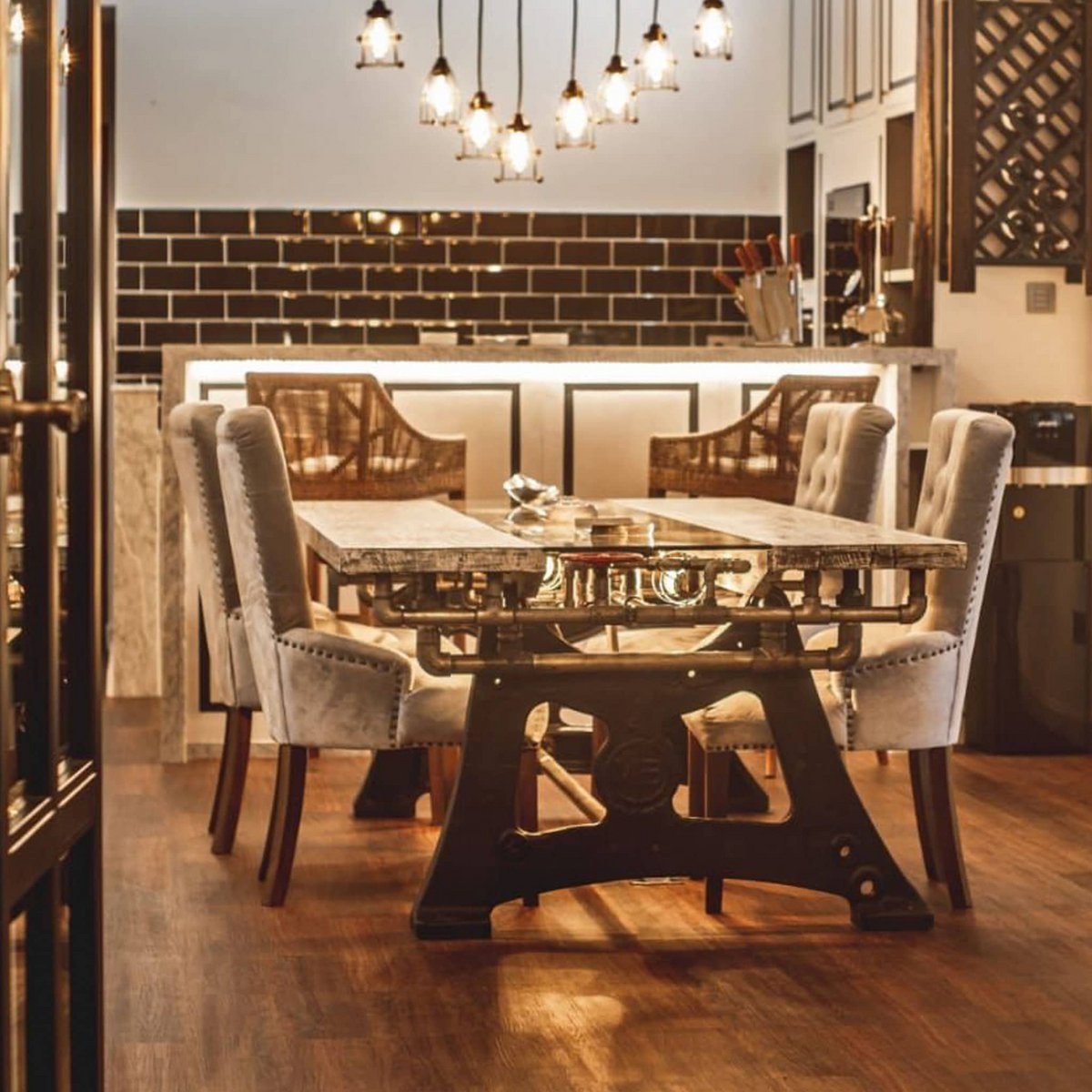 Unique handmade Steam Punk dinning table
