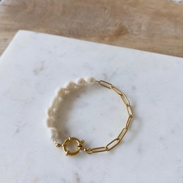 Bracelet Mauritius nacre & doré