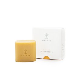 Jabón facial Nirvana de Aninsu | cosmética natural certificada | vegano sin plástico hecho a mano | con aceites orgánicos | Limpieza y cuidado | con cúrcuma y espino amarillo | aroma único | 60g