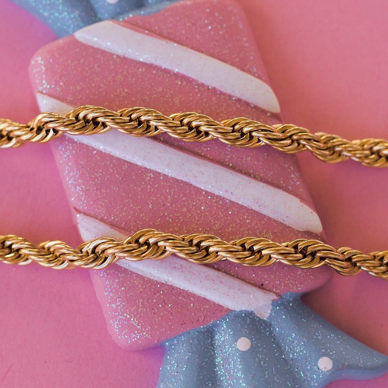 Esmeralda - 8mm Twist Bracelet Gold