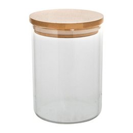 Pot de Conservation en Verre avec Couvercle en Bambou - 280 ml