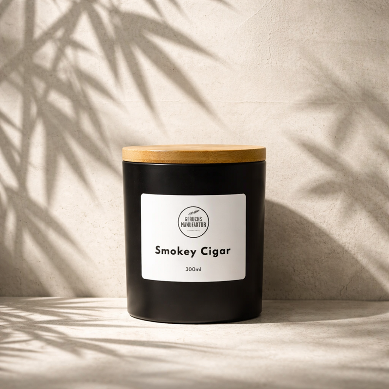 Candela di fragranze premium "Smokey Cigar" -intensive & Noble