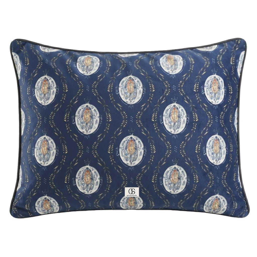 Cushion cover - 60x40 cm - SUZANNE - Navy