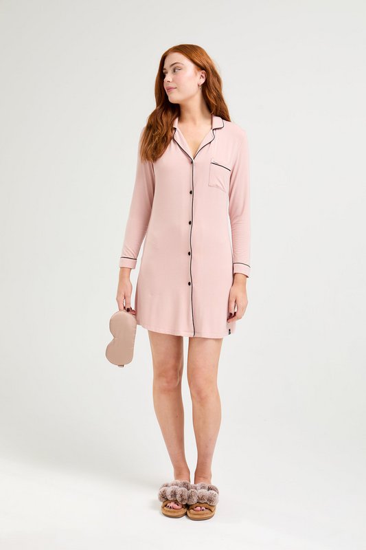 Bamboo Nightshirt in Pink