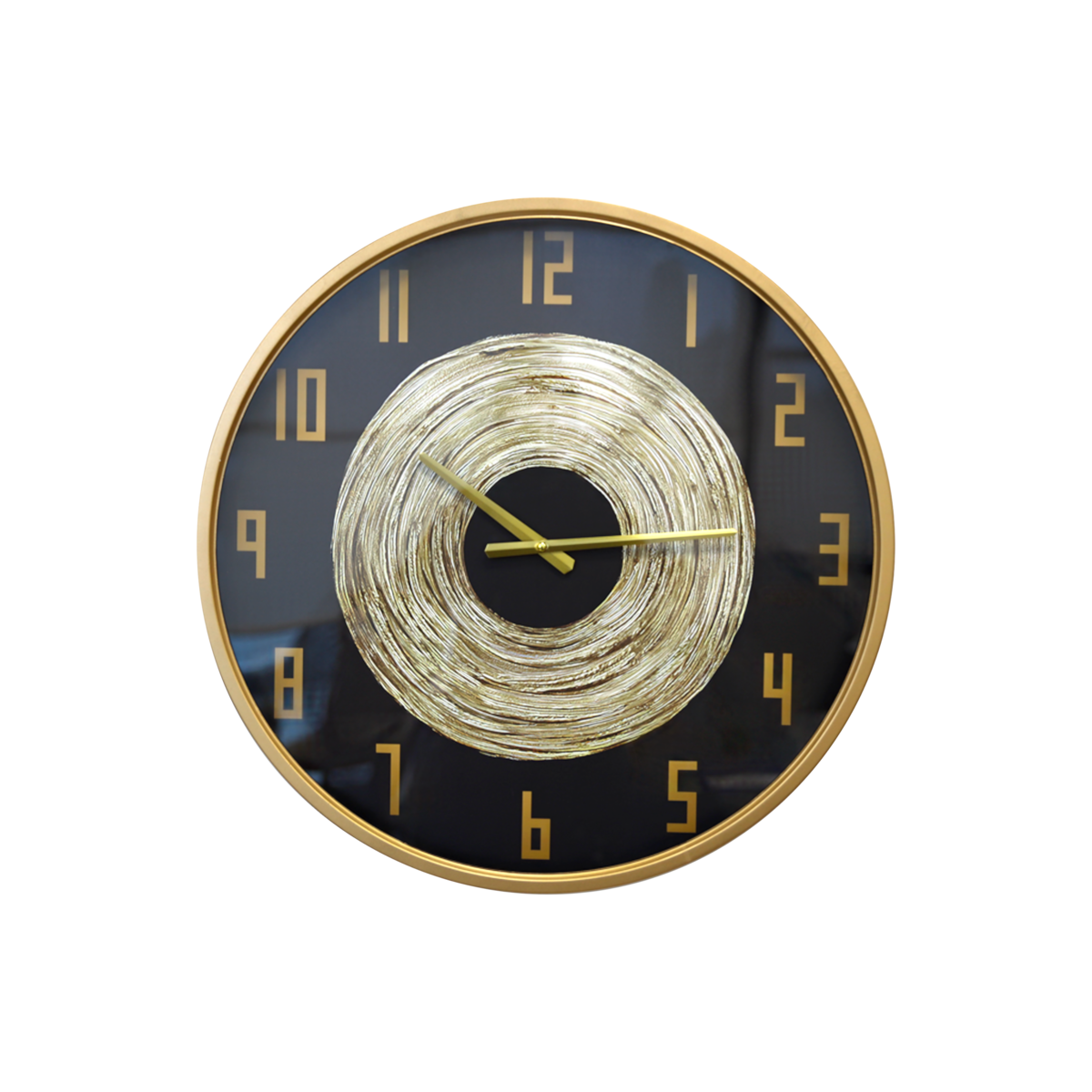 Orologio Glamour Schwarz Ø 60 cm