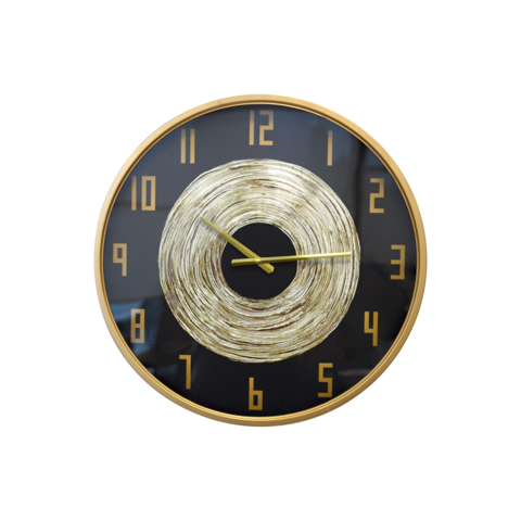 Orologio Glamour Schwarz Ø 60 cm