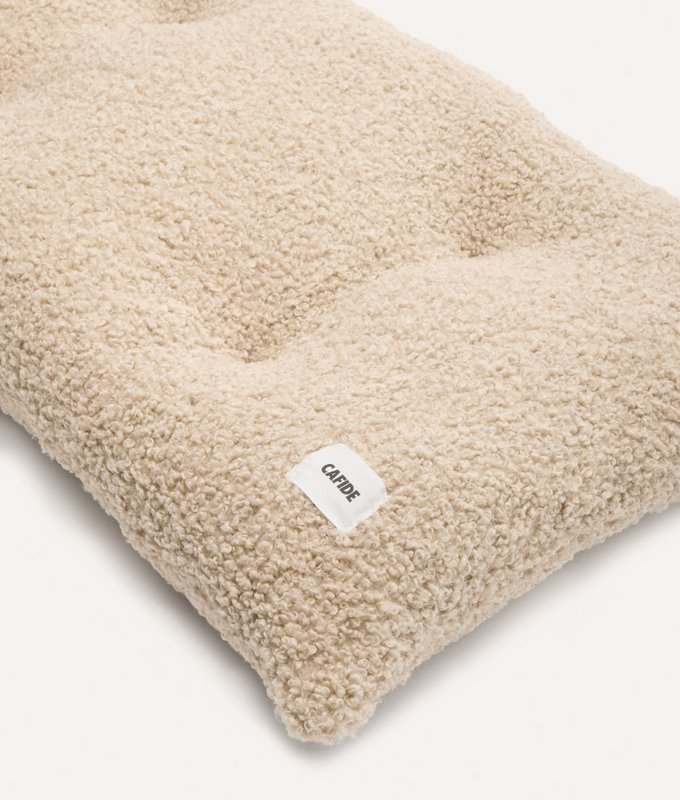 Beige Shearling Hundesengepude, Bela