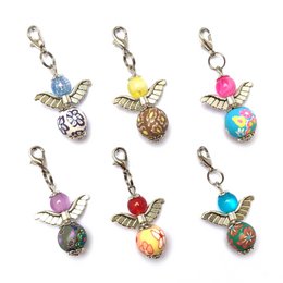 Keychain Guardian Angel "Flora", set de la série 6, couleur argentée