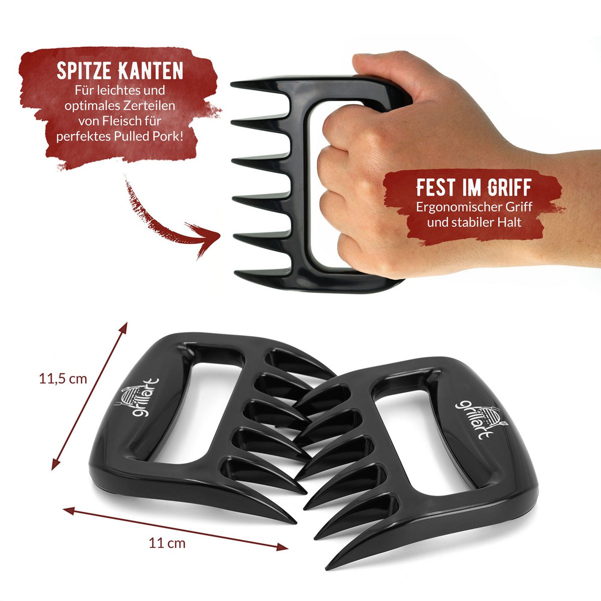 grillart® Premium Pulled Pork Claws - Set of 2