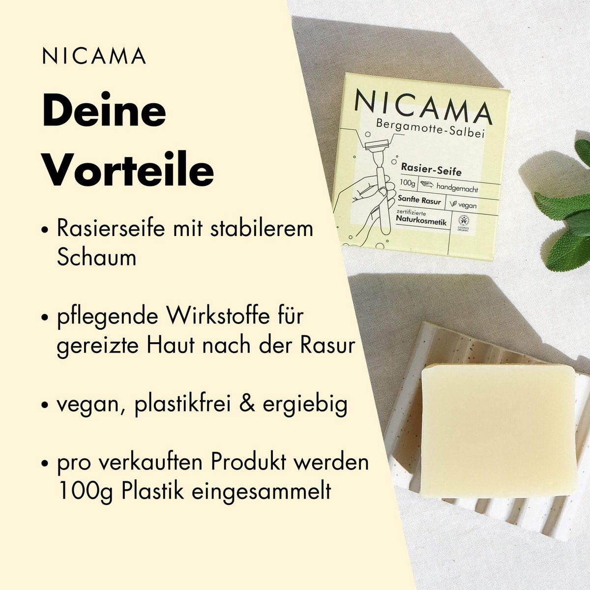 NICAMA - sapone da barba