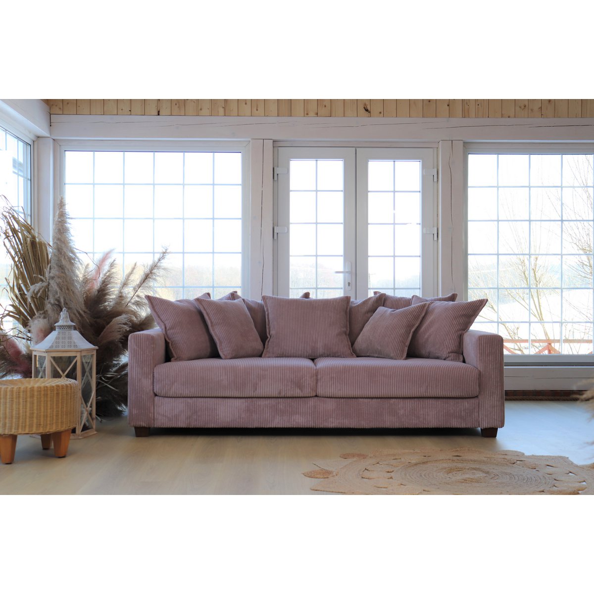 ELSA 3-seater sofa Dusty Pink removable & washable covers