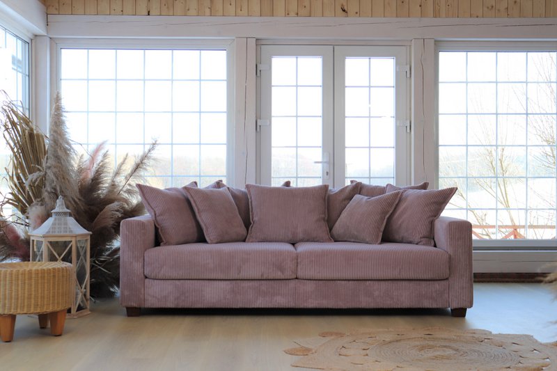 ELSA 3-seater sofa Dusty Pink removable & washable covers