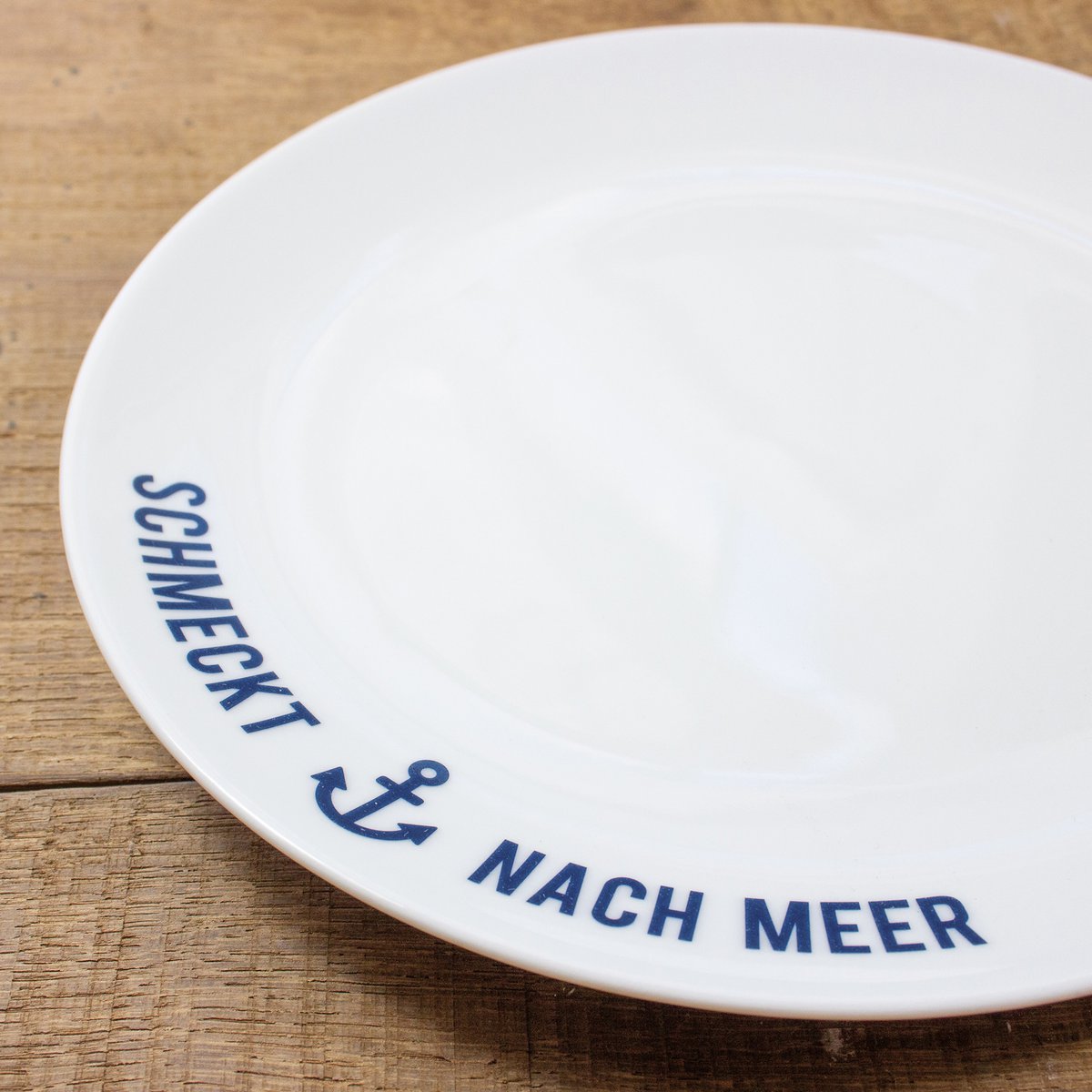 Porcelænstallerken Smager som havet