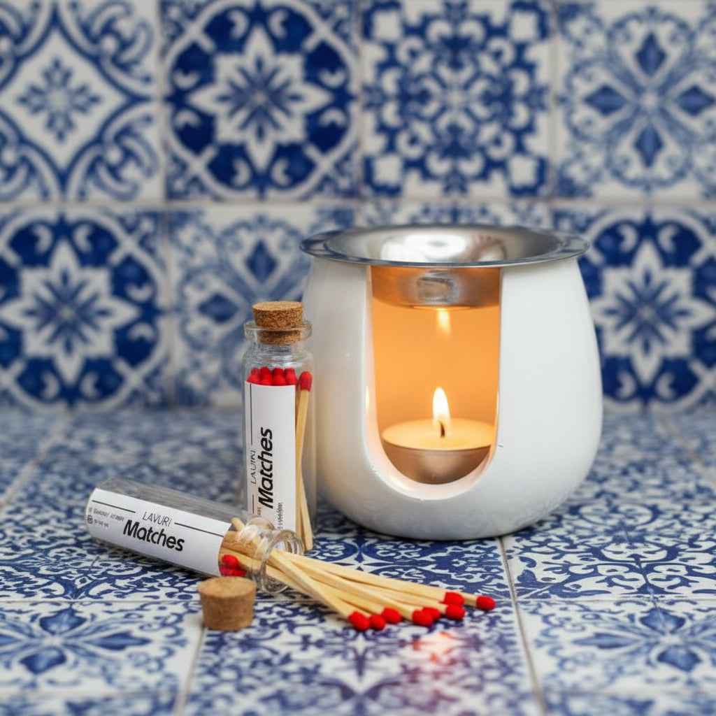 LAVURI® Match in tube with lid and striking surface, approx. 20 matches each