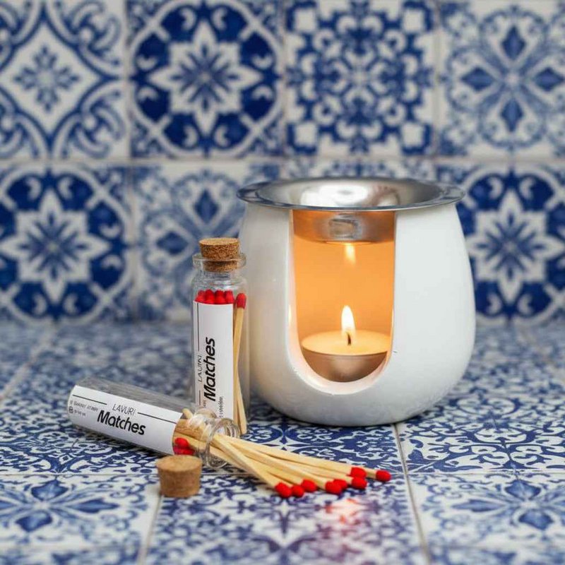 LAVURI® Match in tube with lid and striking surface, approx. 20 matches each